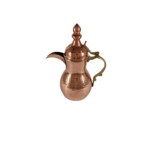 Authentic Hammered Copper Dallah – Traditional Arabic Coffee Pot