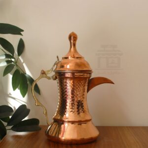 Hammered Copper Dallah Coffee Pot – Authentic Arabic Qahwa Maker, Bita Model