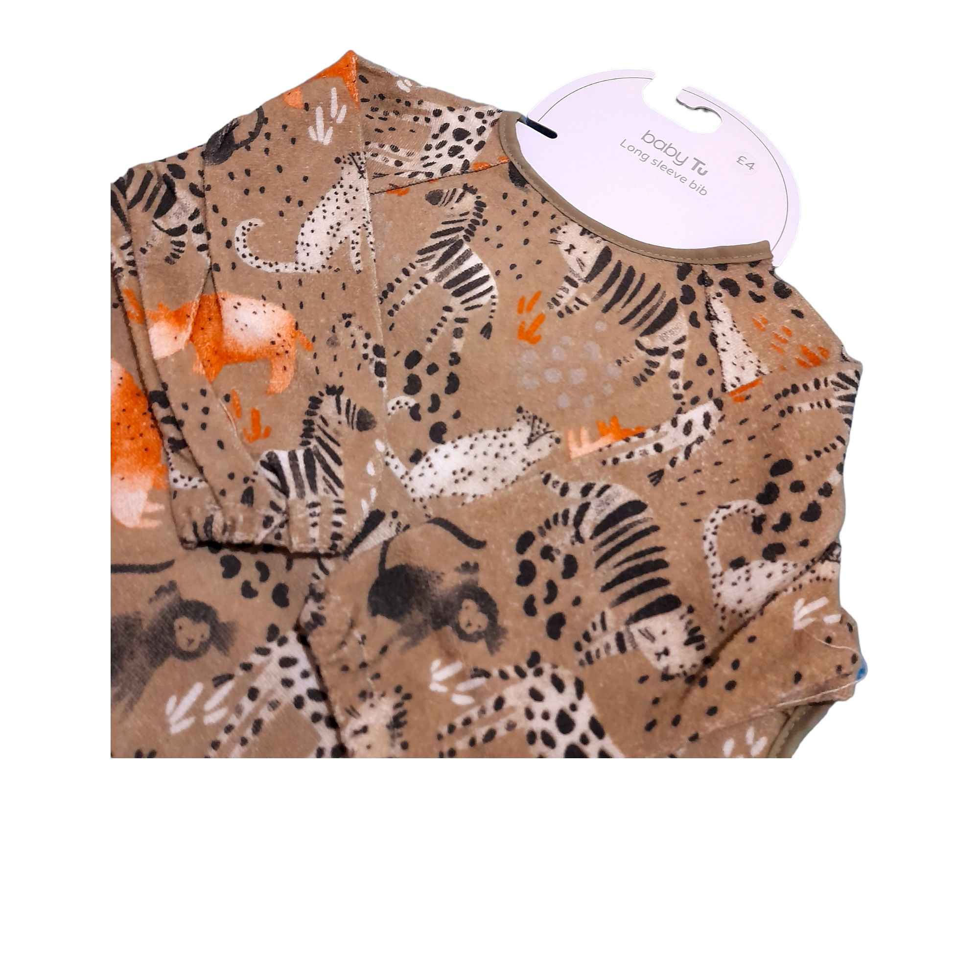 Cute Baby Bib with Sleeves Model Animal