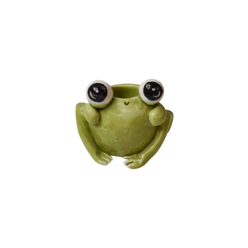 Decorative Ceramic Candlestick Holder, Frog Figurine Design, Artistic Home Décor
