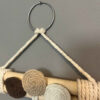 Decorative & Handcrafted Wall Key Holder with Macrame Design