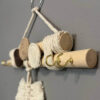 Decorative & Handcrafted Wall Key Holder with Macrame Design