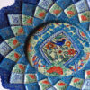 Decorative Minakari On Copper Wall Plate Hand-Painted Enamelwork Floral