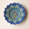 Decorative Minakari On Copper Wall Plate Hand-Painted Enamelwork Floral