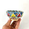 Decorative Minakari Pottery Bowl Persian Enamel Handcrafted Dana