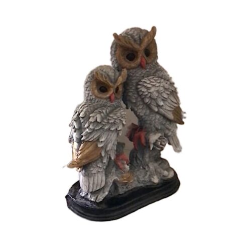 Decorative Owls Figurine - Artisan Decor Piece