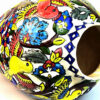 Decorative Persian Ceramic Vase, Hand-Painted with the Classic Gol-o-Morgh Design in a Charming Jar Shape