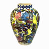 Decorative Persian Ceramic Vase, Hand-Painted with the Classic Gol-o-Morgh Design in a Charming Jar Shape