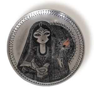 Decorative Persian Copper Plate Hand Engraved Traditional Wall Decor