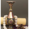 Decorative Persian Copper Vase, Expertly Handcrafted with a Traditional Floral Design for Single Stem Displays