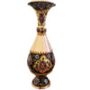 Decorative Persian Copper Vase, Expertly Handcrafted with a Traditional Floral Design for Single Stem Displays
