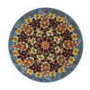 Decorative Pottery Minakari Wall Plate Hand-Painted Enamelwork Floral & Paisley