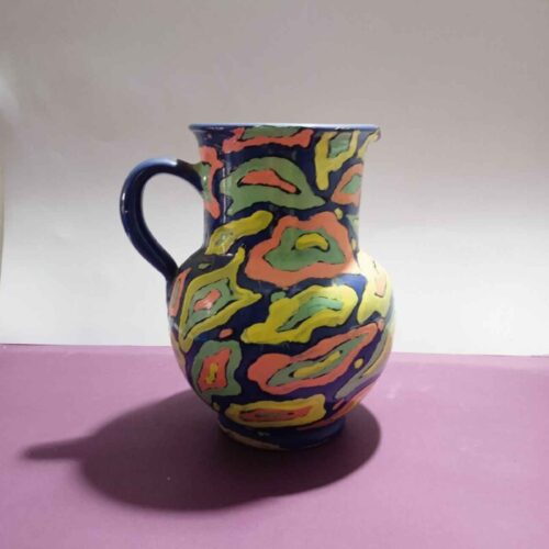 Decorative Pottery Pitcher Hand Painted Artisanal & Handcrafted