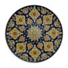Decorative Pottery Plate In Persian Minakari Art Enamel Wall Plate