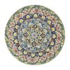 Decorative Pottery Plate with Persian Minakari Enamel for Wall and Table Decor