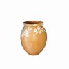 Decorative Pottery Vase Featuring a Handpainted Artistic Design, Perfect for Adding a Floral Touch to Your Home