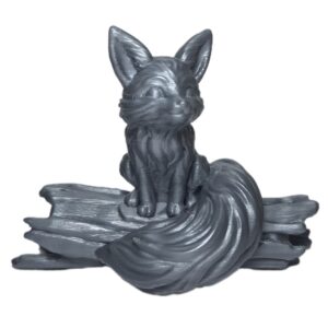 Decorative Sitting Fox on Tree Figurine – Charming Wildlife Sculpture