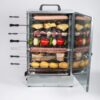 Electric Kebab Grill Burner - 14 Skewers, 2-Sided with Cooking Timer
