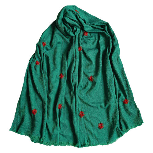 Embroidered Shawl for Women Handmade Model Bloom