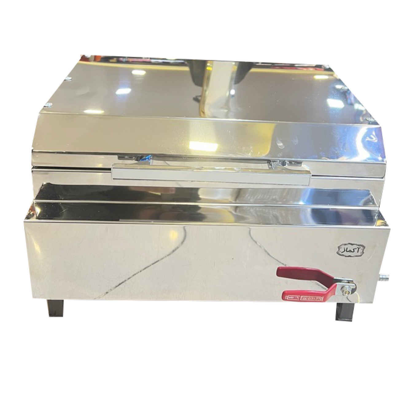 Gas Kebab Grill Burner – Steel with 7 Burners, Covered Style
