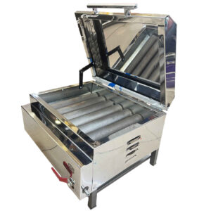 Gas Kebab Grill Burner – Steel with 7 Burners, Covered Style