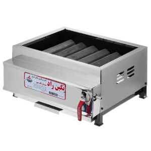 Gas and Charcoal Kebab Grill Burner – Steel with 6 Burners