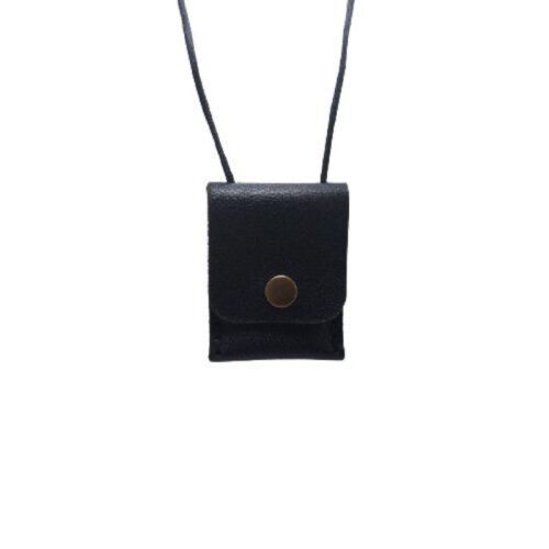Taweez Neck Pouch - Genuine Leather Amulet Holder - Spiritual Protection