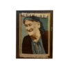 Hand-Knotted Persian Pictorial Rug from Tabriz Old Woman
