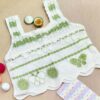 Hand-Crocheted Butterfly Crop Top - Green Boho Knitwear