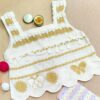 Hand-Crocheted Butterfly Crop Top - Green Boho Knitwear