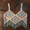 Diamond Model Crochet Crop Top - Handwoven Artisan Knit