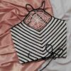 Spider Web Crochet Crop Top - Handwoven White Boho Design