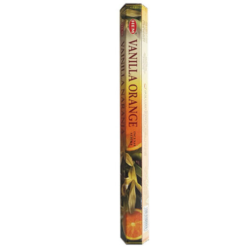 Hem Vanilla Orange Incense Sticks - 20 Sticks (Pack of 4)