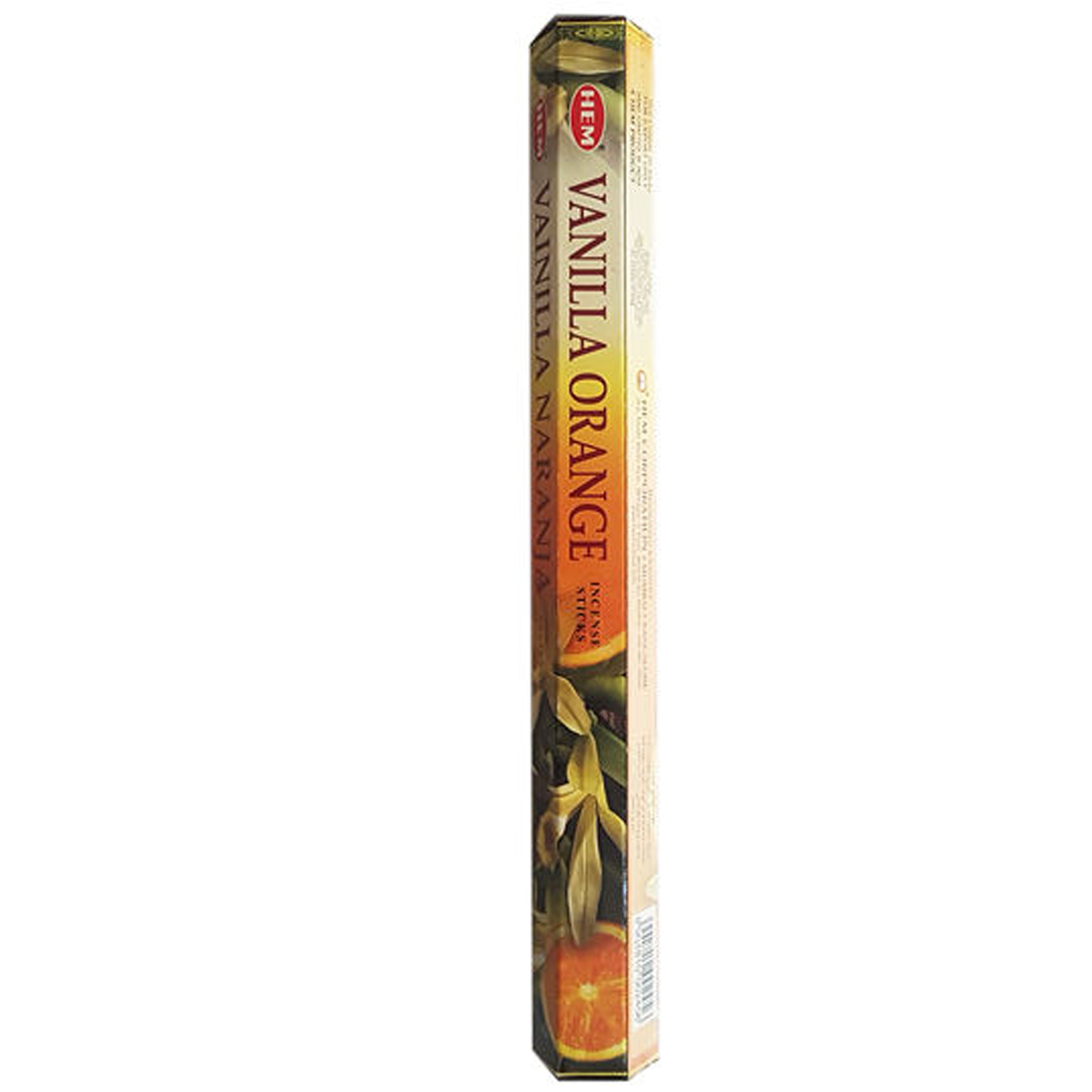 Hem Vanilla Orange Incense Sticks – 20 Sticks (Pack of 4)
