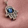 Hypoallergenic Safety Pin Brooch for Women – Evil Eye Design for Sensitivity and Protection