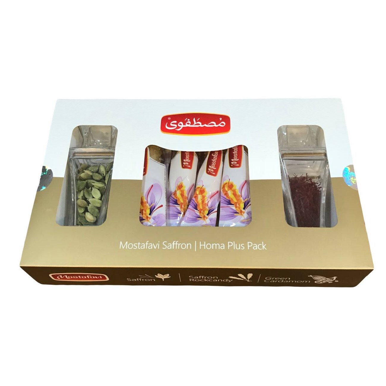 Negin Persian Saffron Gift Set – 3g with Nabat Candy & Mortar – Pure Saffron