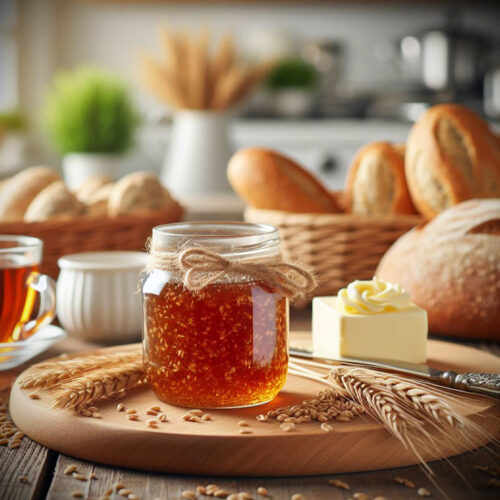 Wheat Germ Jam 480 g | Rich & Naturally Sweet Flavor, All-Natural Handmade Specialty Jam