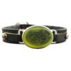 Islamic Bracelet with Leather & Agate Stone for Men