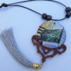 Islamic Car Rear View Mirror Pendant Adorned with Ya Amir Al Mu'minin