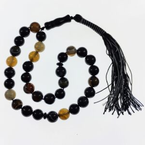 Islamic Sulemani Hakik Rosary Prayer Beads Crafted with 33 Beads Muslim Tasbih