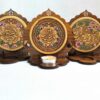 Islamic Wooden Table Top Candle Holder with Islamic Design
