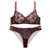 Lingerie Set Lace Bra & Thong Guipure for Women with Teddy Design