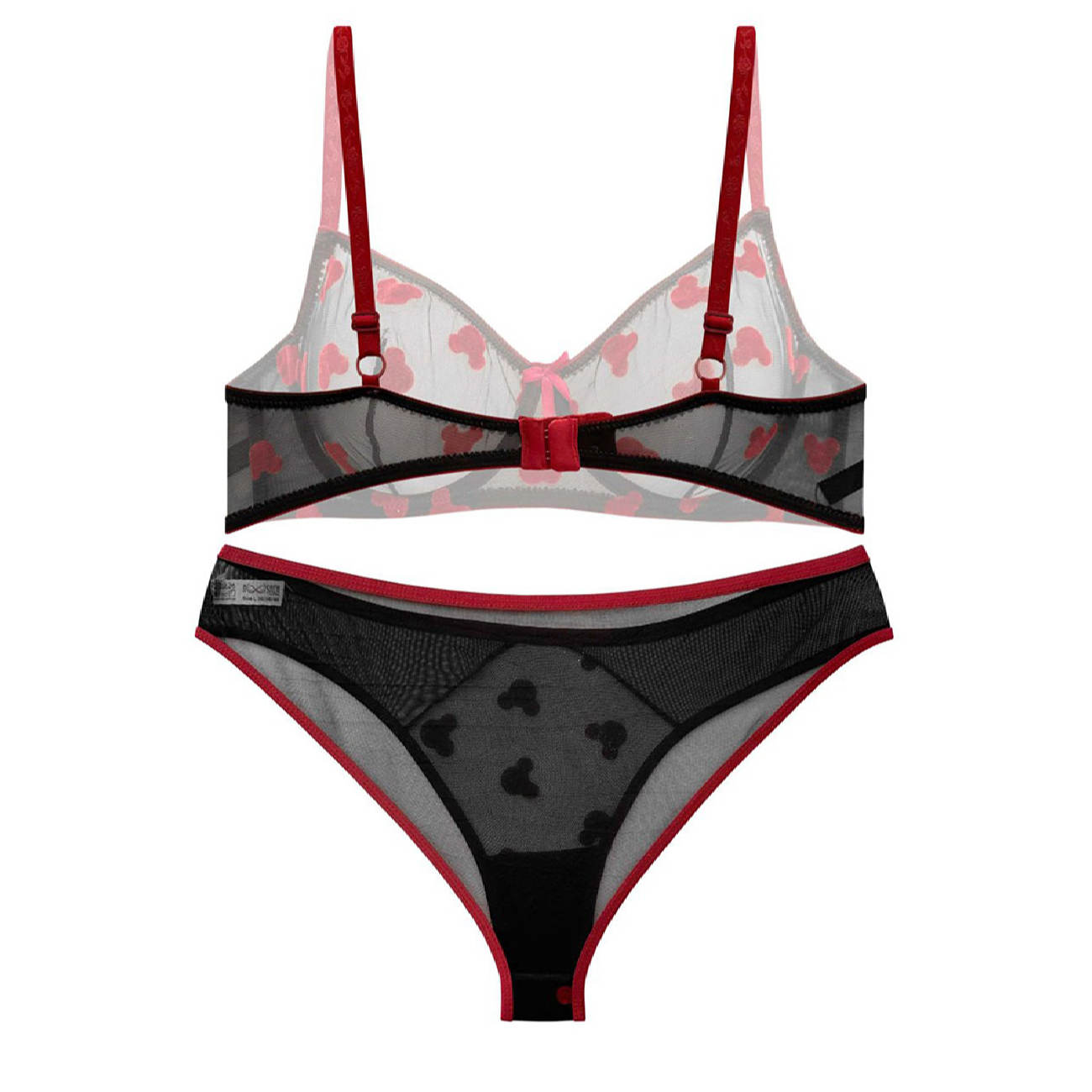 Lingerie Set Lace Bra & Thong Guipure for Women with Teddy Design