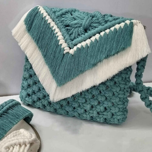 Macrame Sling Bag for Women Handwoven Model Mina