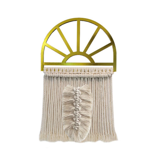 Handmade Cotton Macramé Wall Hanging Tapestry, Boho Window Wall Decor