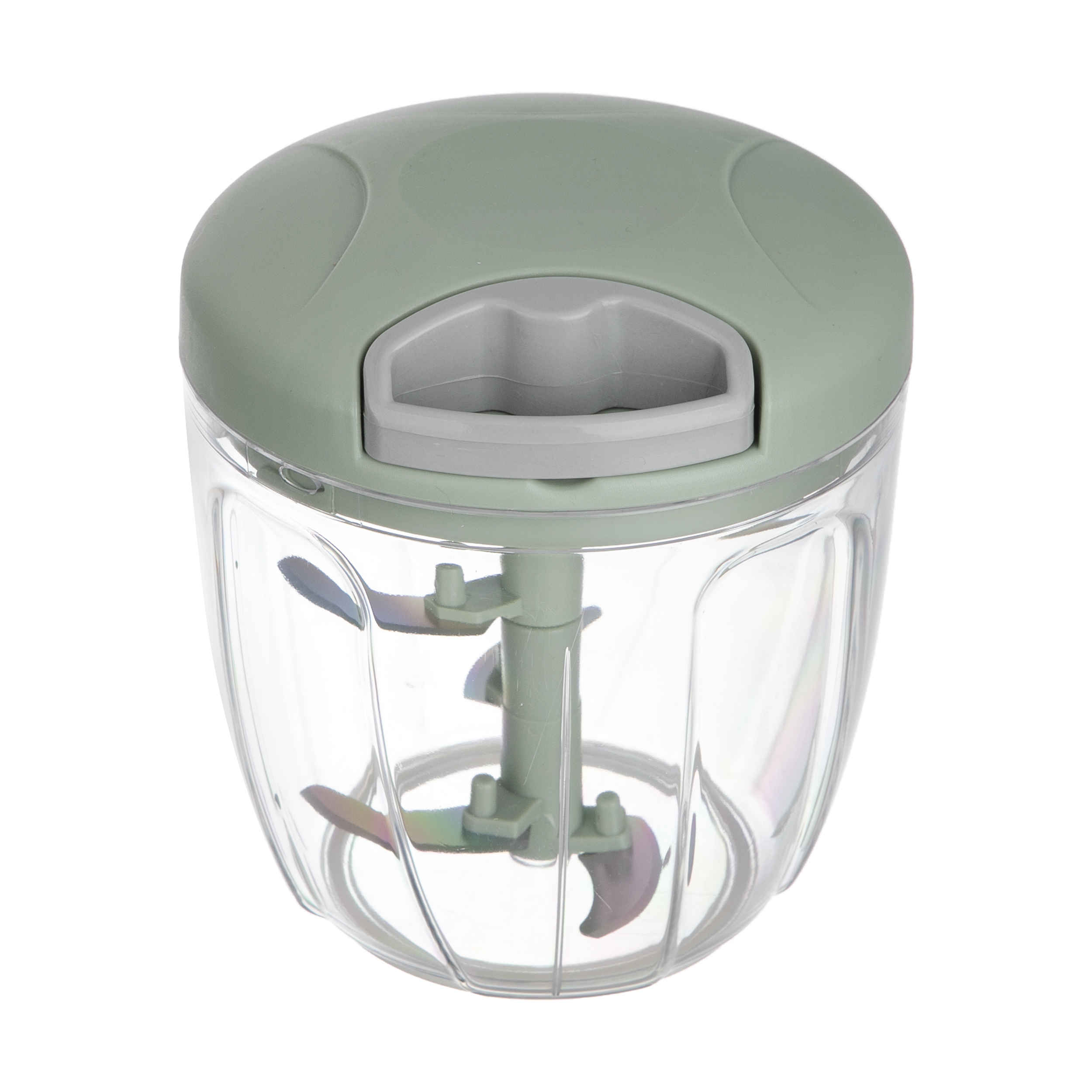 Manual Vegetable Hand Chopper with Blades Stainless Steel