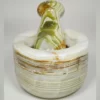 Marble Mortar & Pestle Set for Saffron & Spice Blending Model Karen