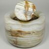 Marble Mortar & Pestle Set for Saffron & Spice Blending Model Karen