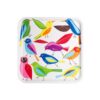 Lightweight Melamine Serving Tray - Square Bird Design Casual Tray
