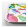 Lightweight Melamine Serving Tray - Square Bird Design Casual Tray